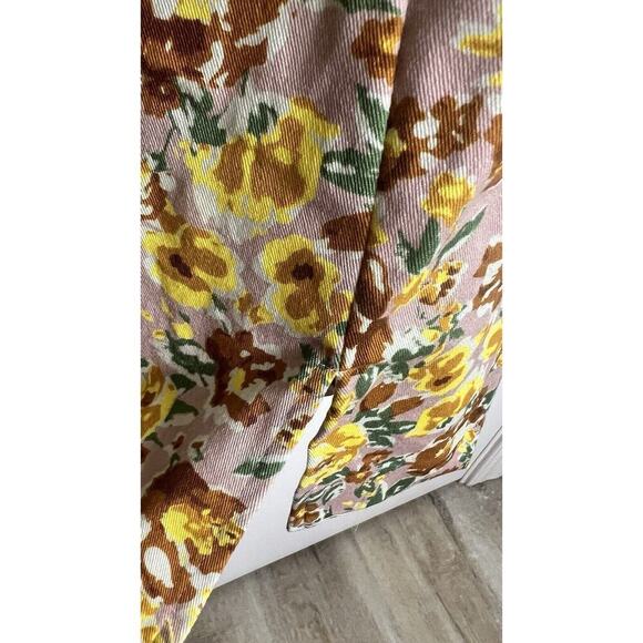 ASTR The Label Womens Yellow Floral Mini Dress Smocked Back Size Medium NWOT - Picture 7 of 12